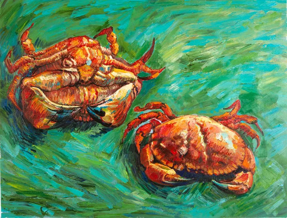 نقاشی دو خرچنگ ونگوگ