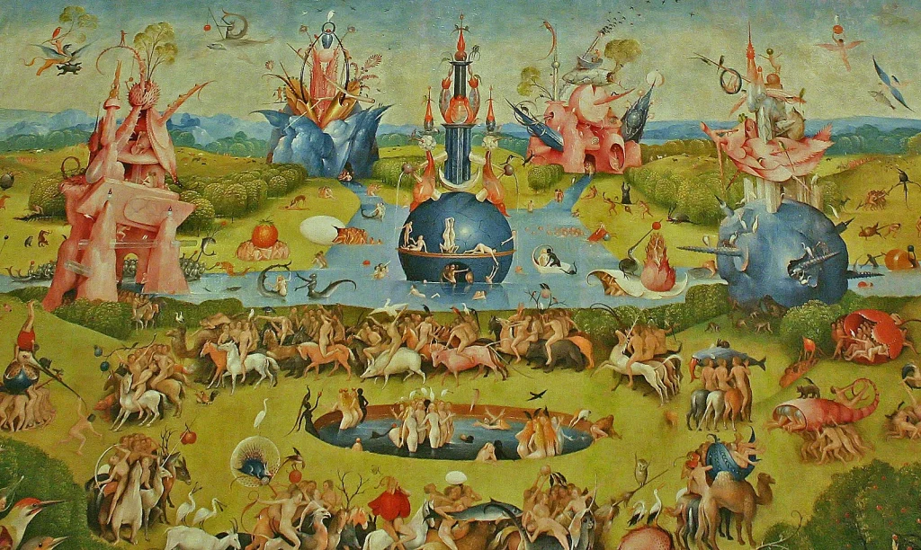 Hieronymus Bosch, The Garden of Earthly Delights, around 1500