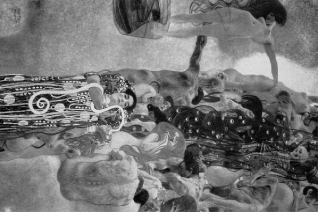تنها عکس کامل از قطعه معروف پزشکی کلیمت که در طول جنگ جهانی دوم توسط نازی ها نابود شد. دیگر آثار او در این مجموعه یعنی فلسفه و فقه نیز از بین رفت.
