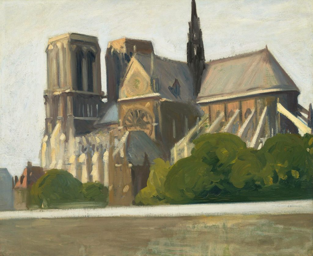 Edward Hopper, Notre Dame de Paris, 1907, Whitney Museum of American Art, New York, NY, USA.

