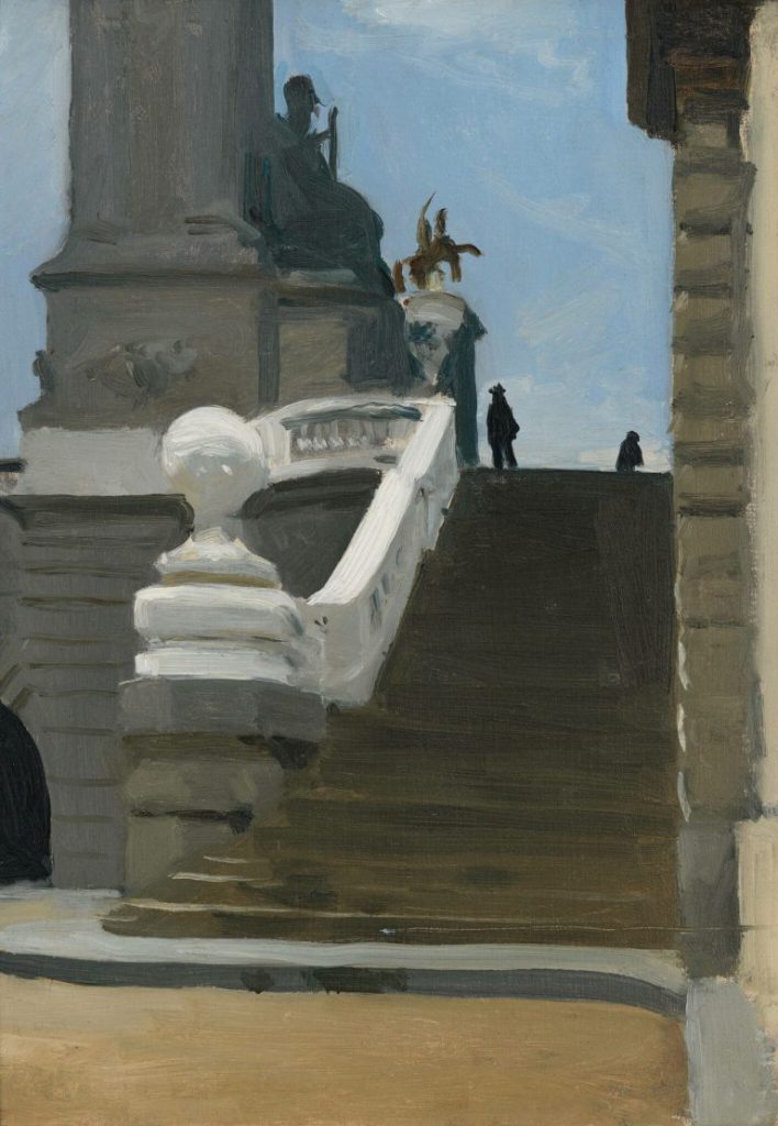 Edward Hopper, Two Figures at Top of Steps in Paris, 1906, Whitney Museum of American Art, New York, NY, USA.

