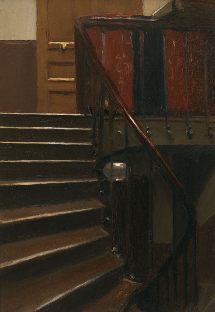 Edward Hopper, Stairway at 48 rue de Lille, Paris, 1906, Whitney Museum of American Art, New York, NY, USA.

