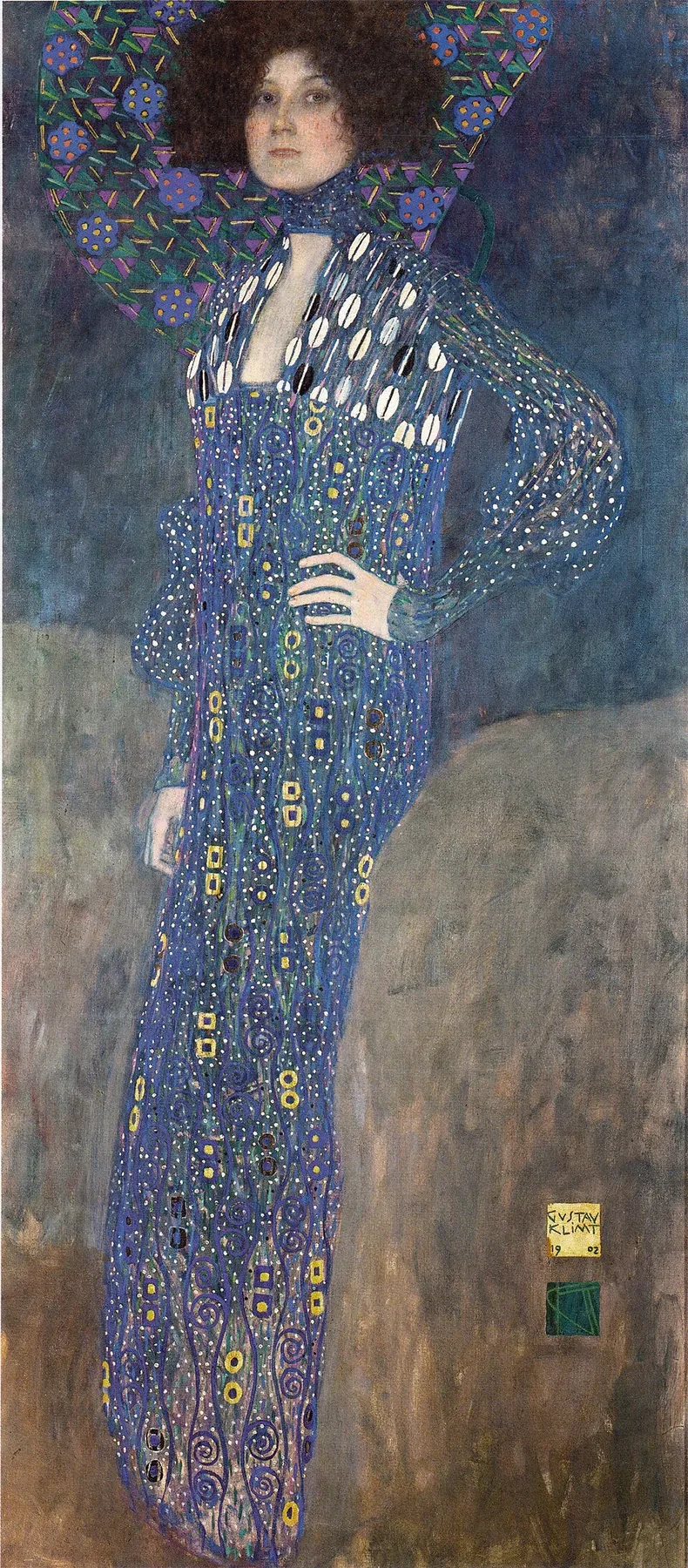 Portrait of Emilie Flöge اثر Gustav Klimt، ۱۹۰۲، Wien Museum