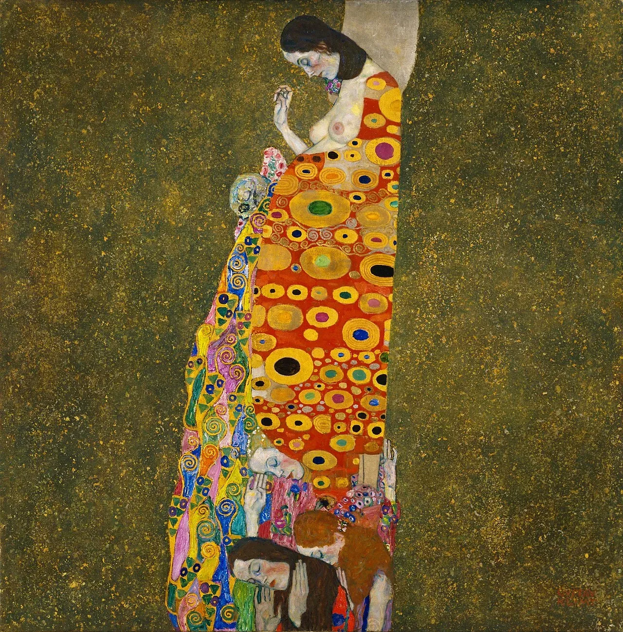 Hope II اثر Gustav Klimt، ۱۹۰۷–۱۹۰۸، MoMA