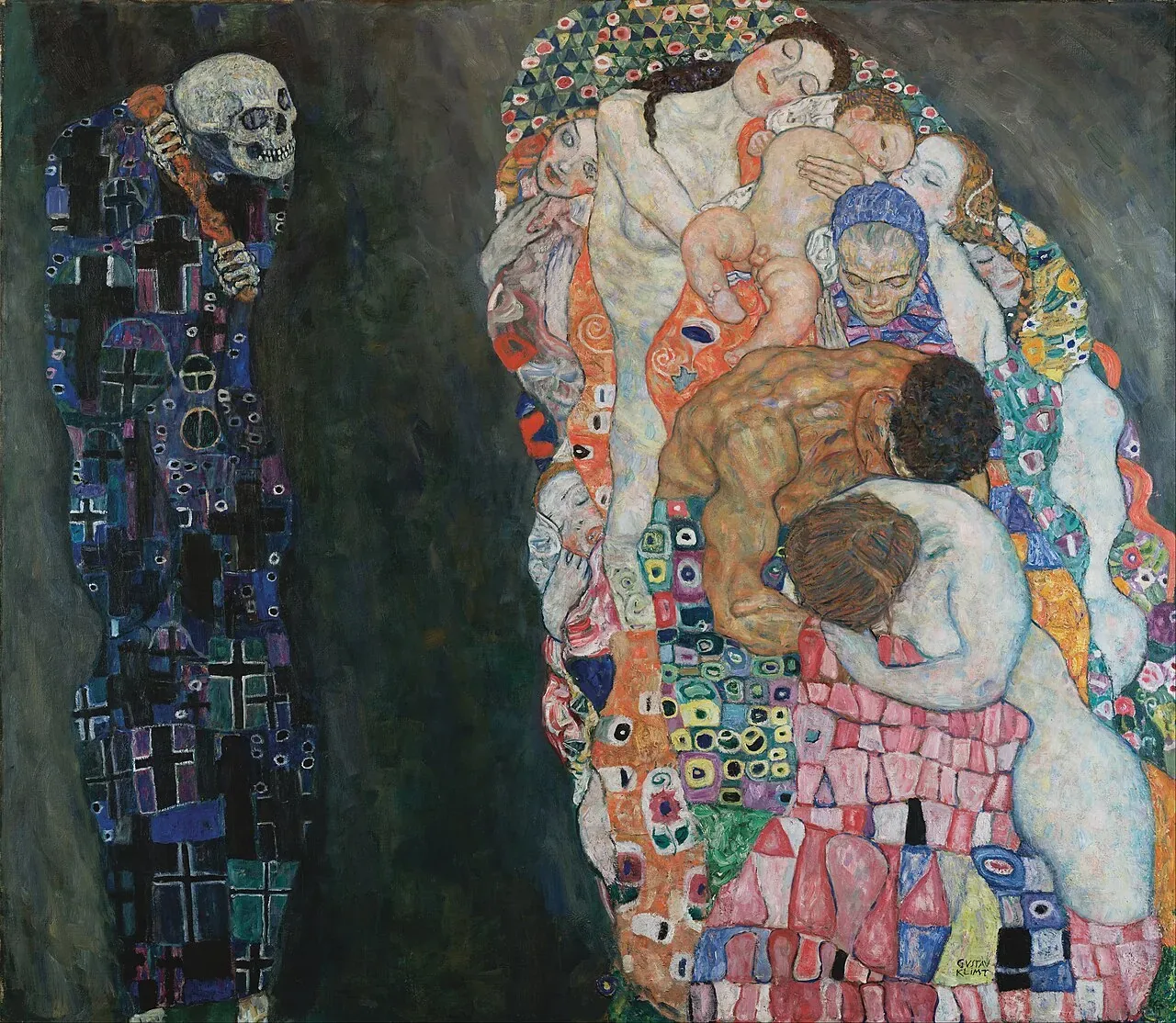 Death and Life اثر Gustav Klimt، نسخه نهایی موجود در Leopold Museum
