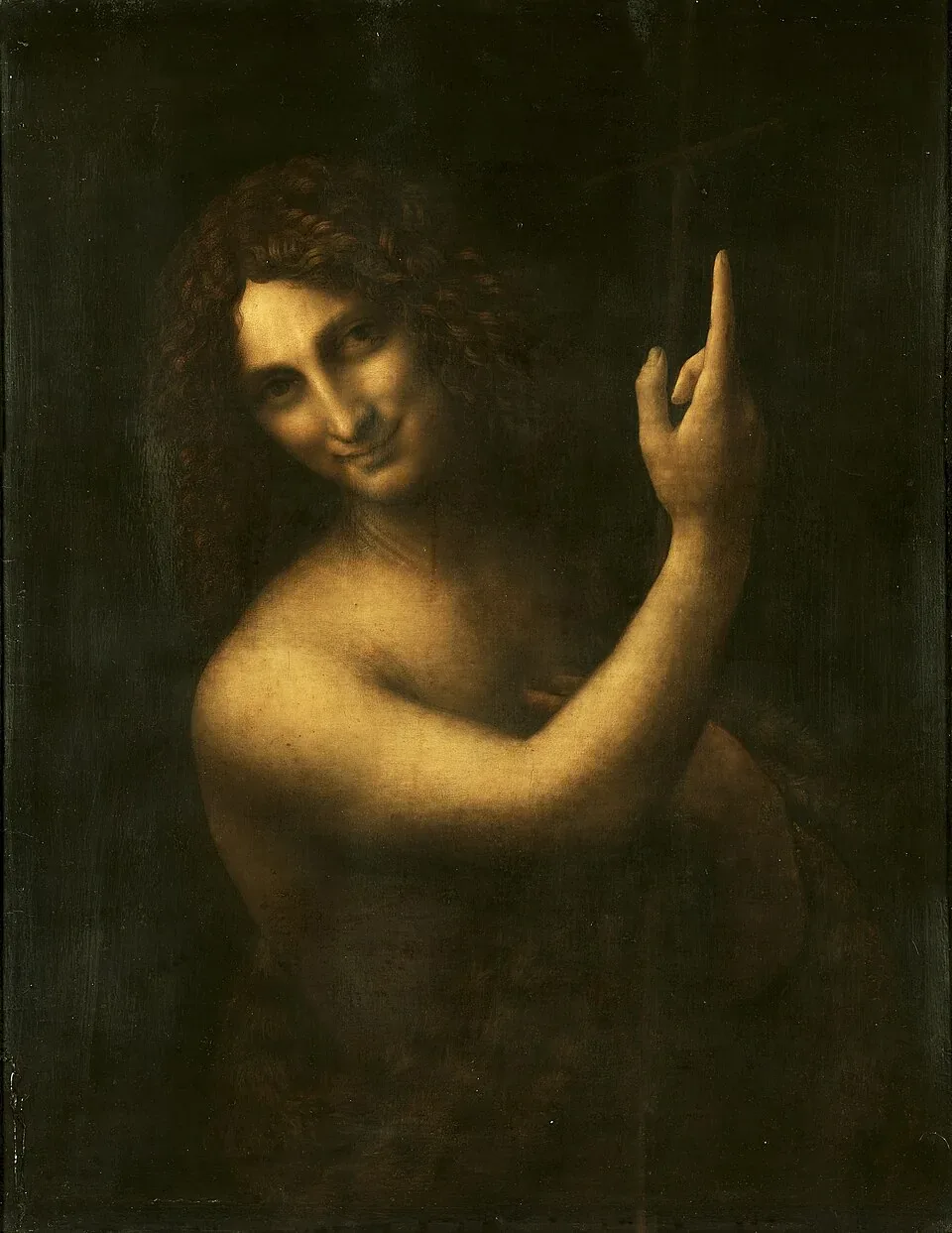 Saint John the Baptist اثر Leonardo da Vinci