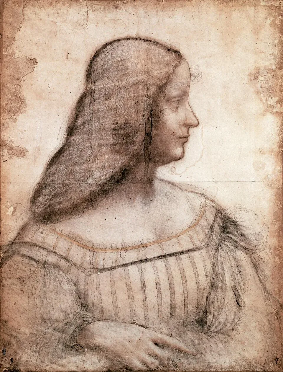Isabella d'Este اثر Leonardo da Vinci