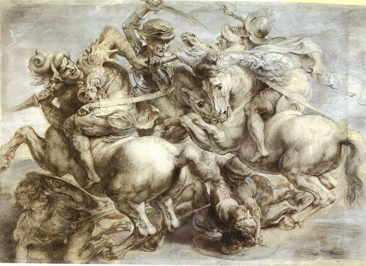 بازسازی یا کپی تاریخی از Battle of Anghiari اثر Leonardo da Vinci