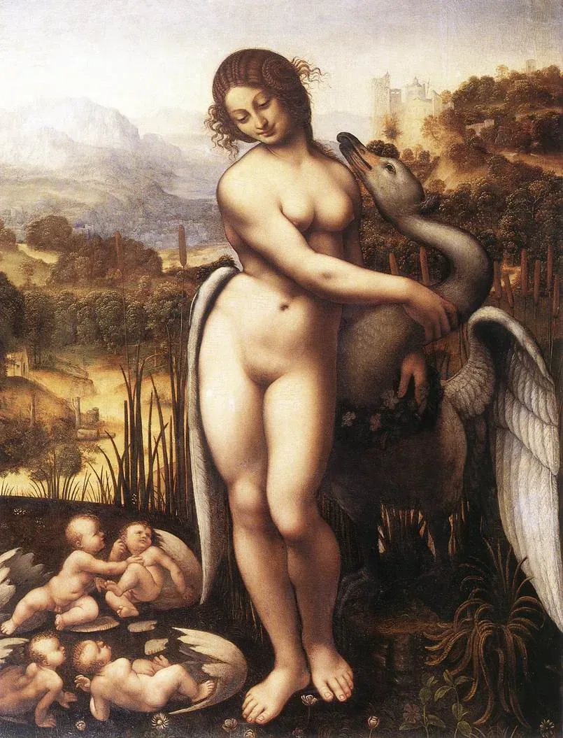 بازسازی Leda and the Swan اثر Leonardo da Vinci