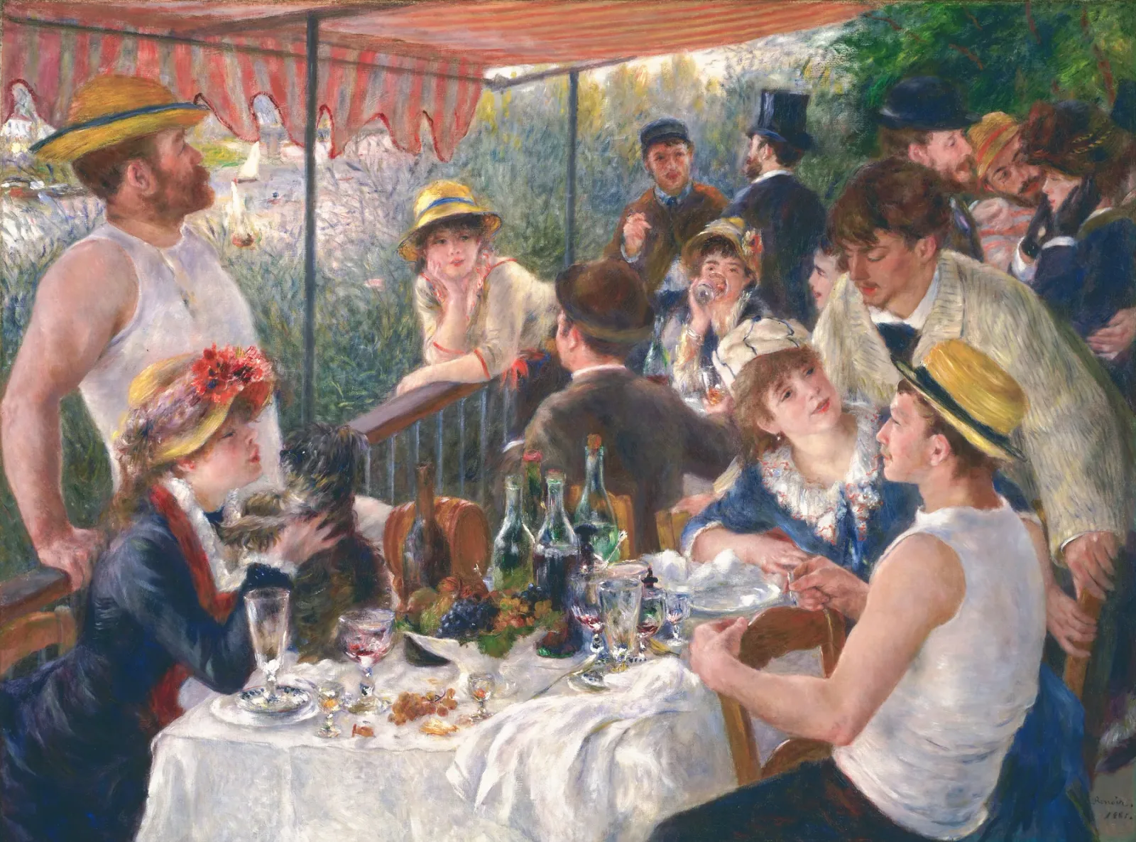 Luncheon of the Boating Party اثر Pierre-Auguste Renoir، سال ۱۸۸۱، Phillips Collection