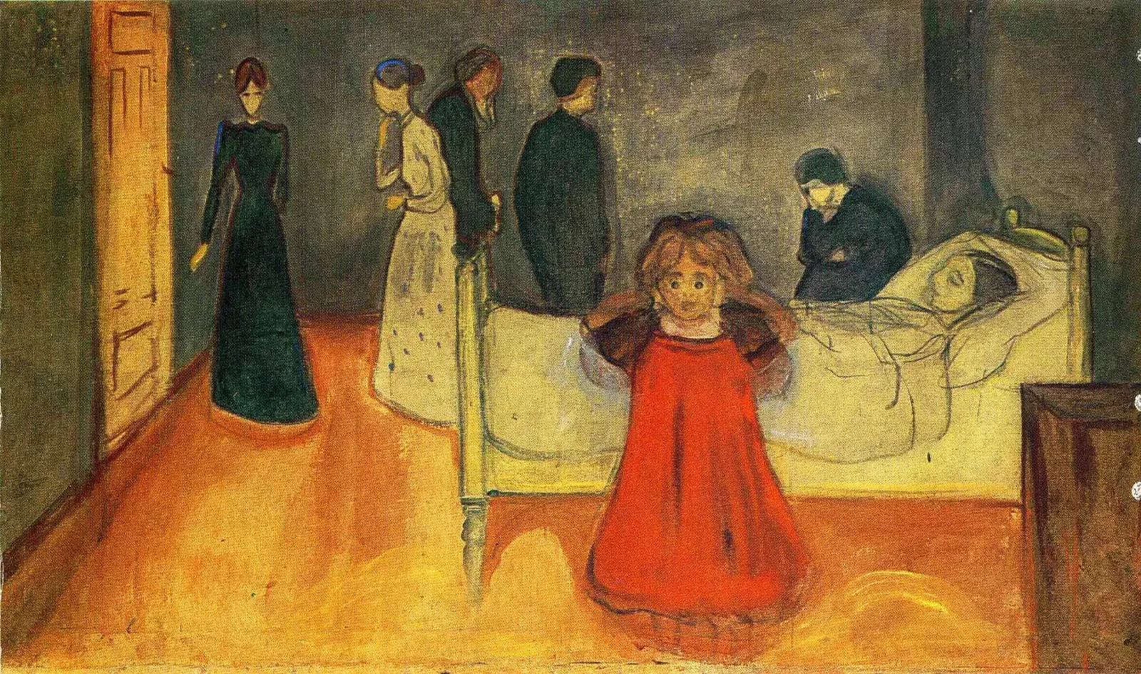 Dead Mother اثر Edvard Munch، سال ۱۸۹۹