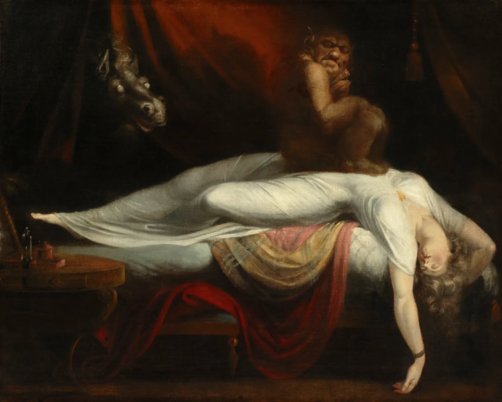 The Nightmare اثر Henry Fuseli، سال ۱۷۸۱، Detroit Institute of Arts