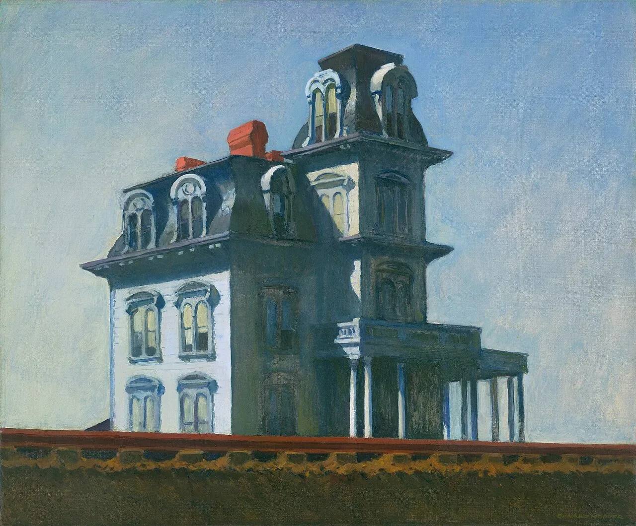 House by the Railroad اثر Edward Hopper، سال ۱۹۲۵، MoMA