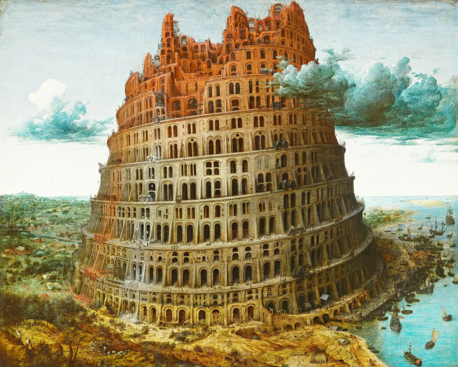 The Tower of Babel، نسخه حدود ۱۵۶۸، Museum Boijmans Van Beuningen Rotterdam