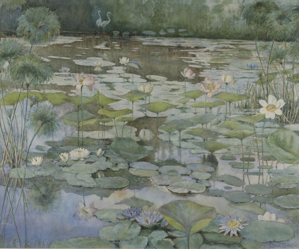 Slava Raškaj, Water Lilies, 1898, Moderna Galerija, Zagreb, Croatia.