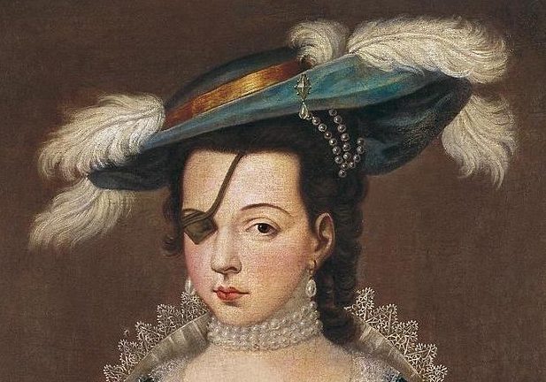 Sofonisba Anguissola (attr.), Ana de Mendoza y de la Cerda Princess of Eboli, 16th century. Pinterest. Detail.