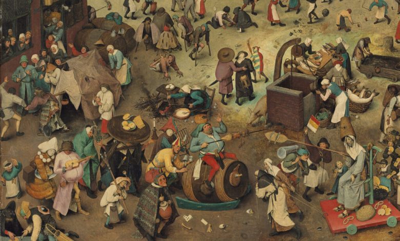 Pieter Bruegel The Elder, The Fight Between Carnival and Lent, 1559, Kunsthistorisches Museum, Vienna, Austria