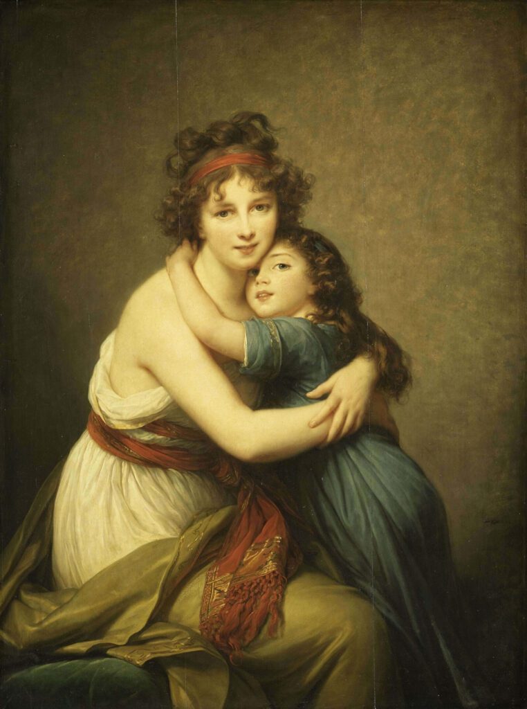 Élisabeth Vigée Le Brun, Self-Portrait with Her Daughter, Julie, 1789, Louvre, Paris, France
