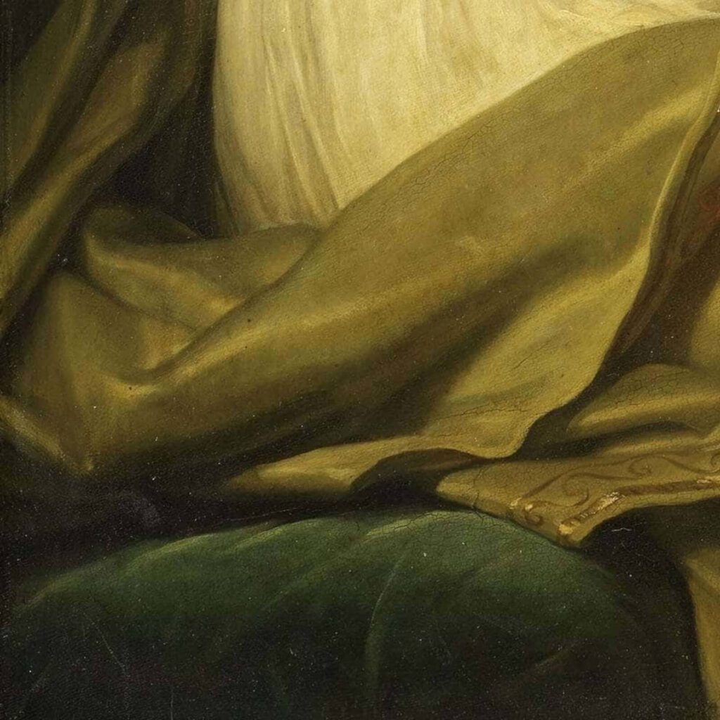 Élisabeth Vigée Le Brun, Self-Portrait with Her Daughter, Julie, 1789, Louvre, Paris, France. Detail