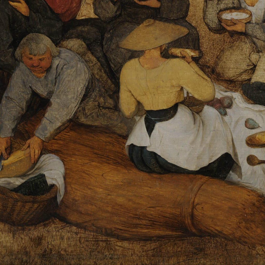 Pieter Bruegel the Elder, The Harvesters, 1565, Metropolitan Museum of Art, New York City, NY, USA. Detail