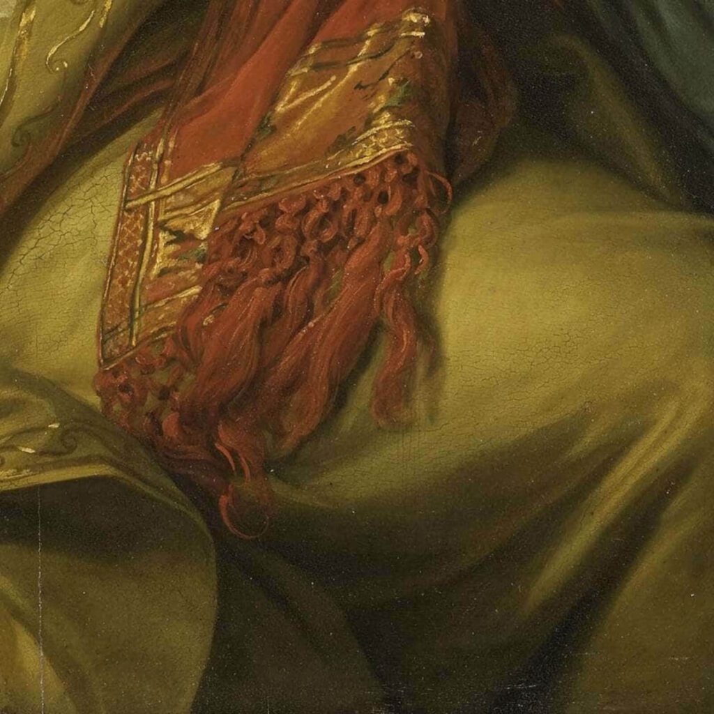 Élisabeth Vigée Le Brun, Self-Portrait with Her Daughter, Julie, 1789, Louvre, Paris, France. Detail