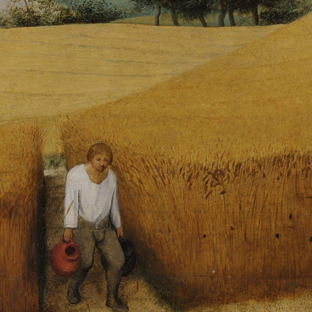 Pieter Bruegel the Elder, Harvesters, 1565, Metropolitan Museum of Art, New York City, NY, USA. Detail