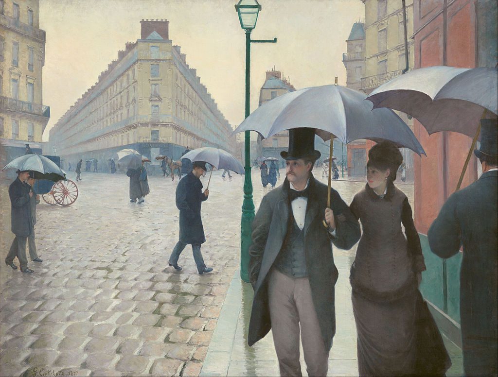 Gustave Caillebotte, Paris Street, Rainy Day, 1877, Art Institute of Chicago, Chicago, IL, USA