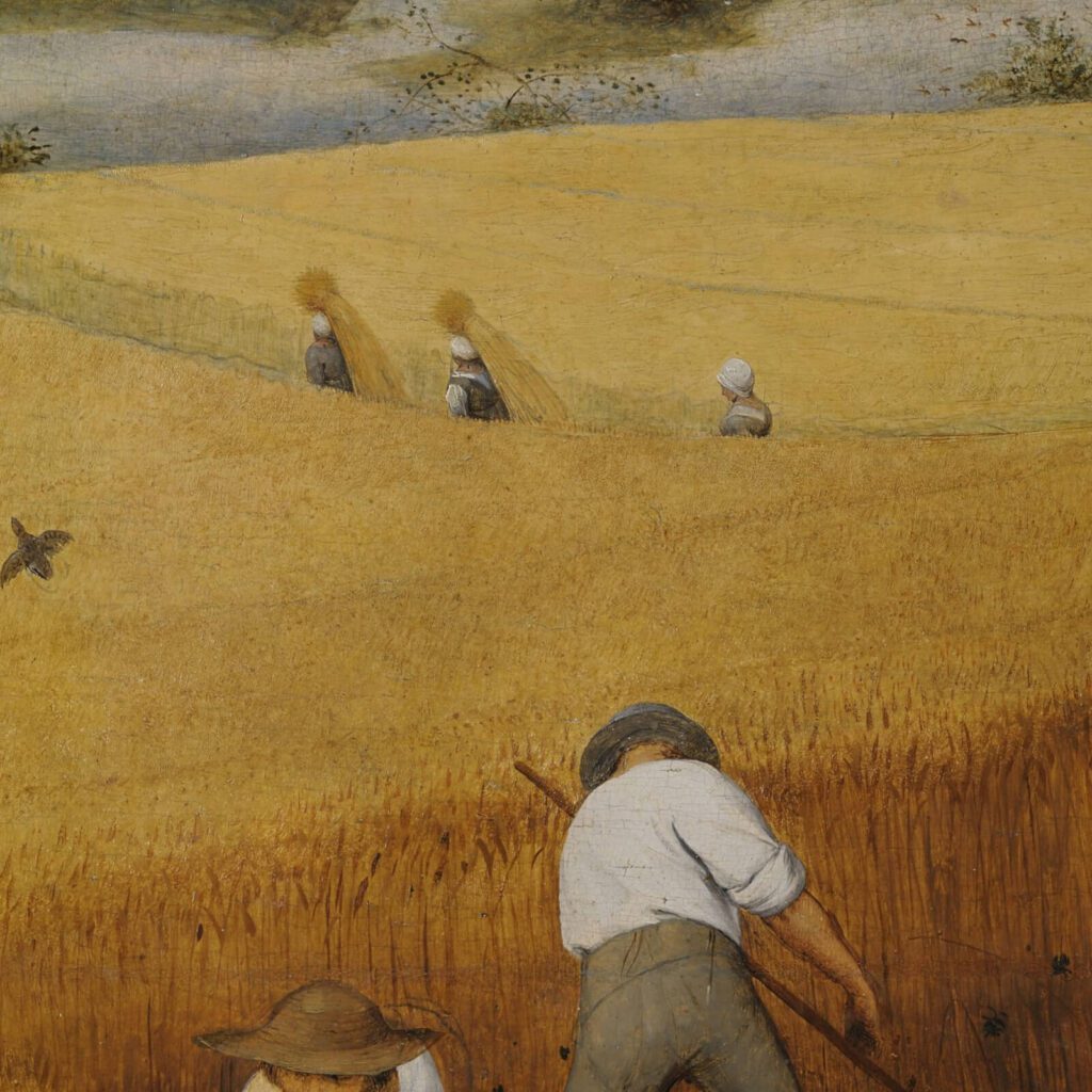 Pieter Bruegel the Elder, The Harvesters, 1565, Metropolitan Museum of Art, New York City, NY, USA. Detail
