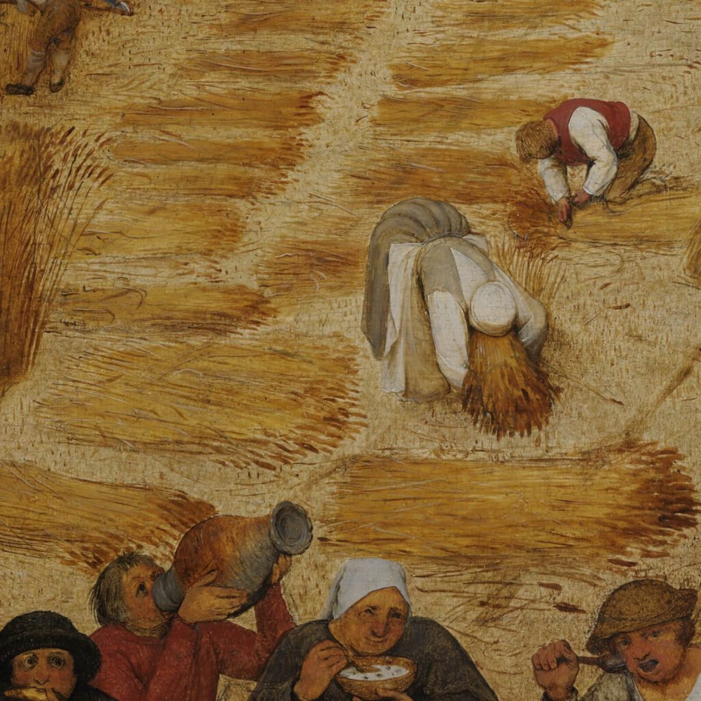 Pieter Bruegel the Elder, The Harvesters, 1565, Metropolitan Museum of Art, New York City, NY, USA. Detail.