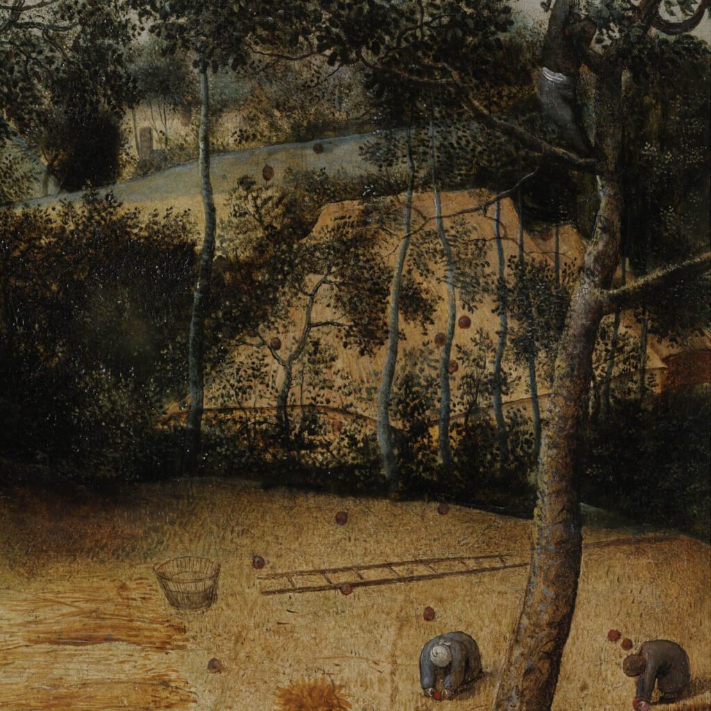 Pieter Bruegel the Elder, The Harvesters, 1565, Metropolitan Museum of Art, New York City, NY, USA. Detail.