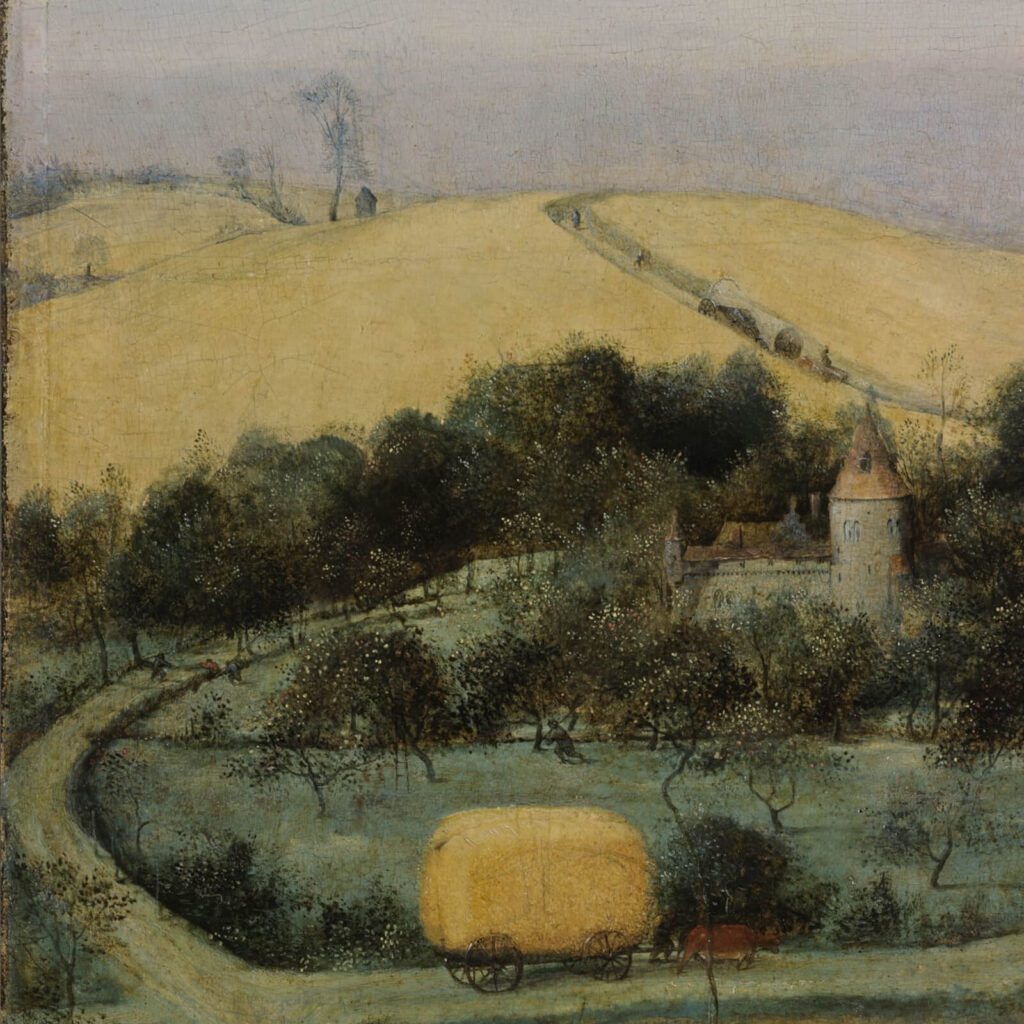 Pieter Bruegel the Elder, The Harvesters, 1565, Metropolitan Museum of Art, New York City, NY, USA. Detail