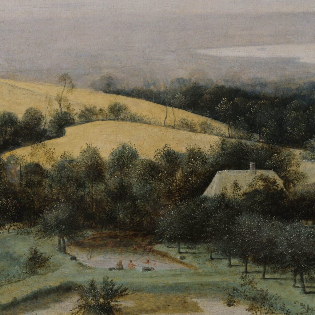 Pieter Bruegel the Elder, The Harvesters, 1565, Metropolitan Museum of Art, New York City, NY, USA. Detail.