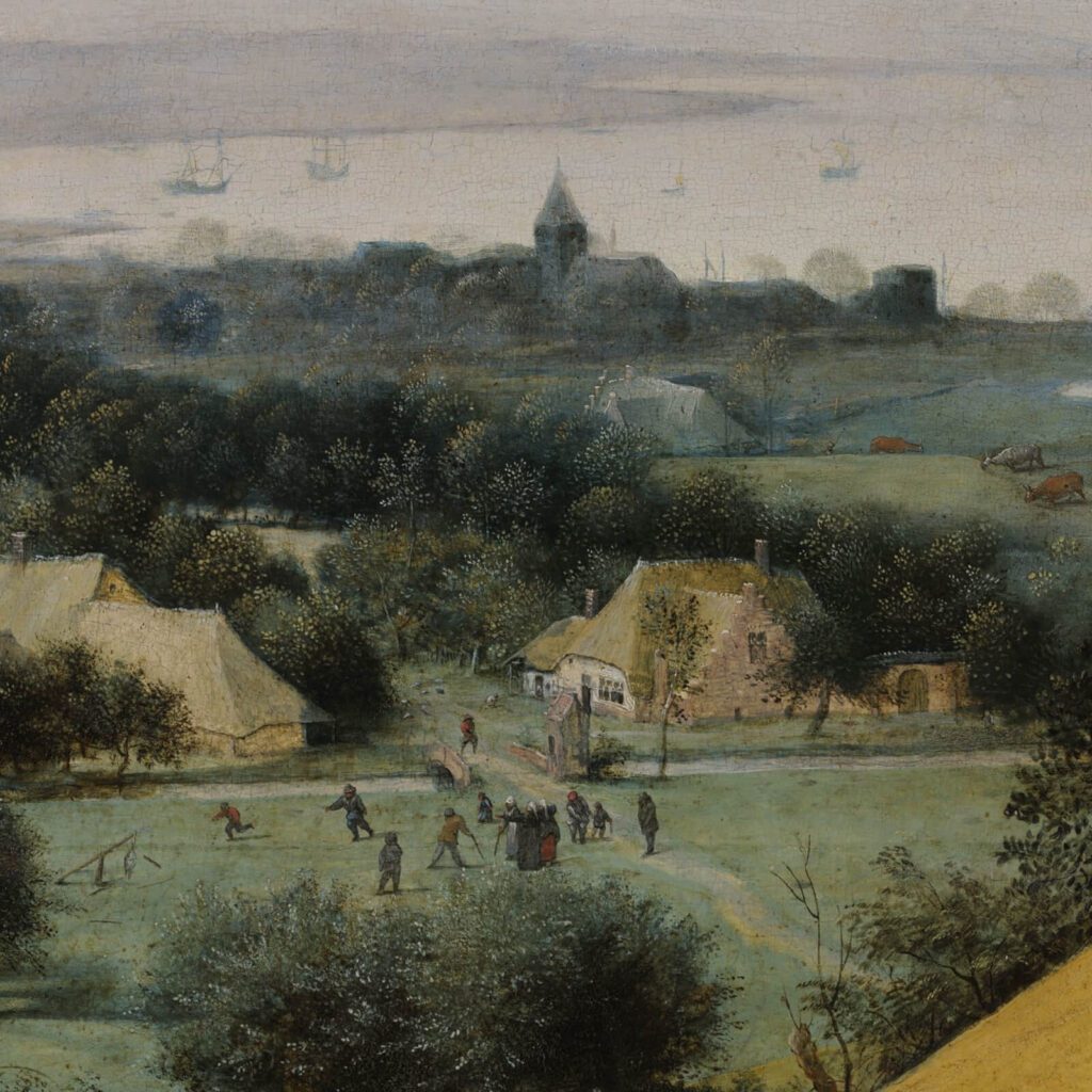 Pieter Bruegel the Elder, The Harvesters, 1565, Metropolitan Museum of Art, New York City, NY, USA. Detail