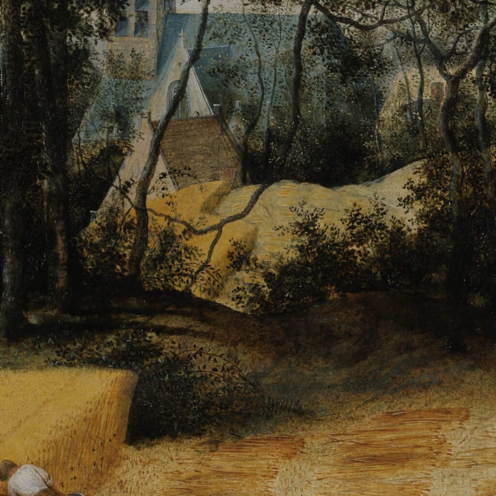 Pieter Bruegel the Elder, The Harvesters, 1565, Metropolitan Museum of Art, New York City, NY, USA. Detail