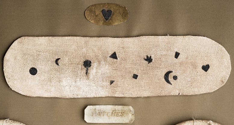 18th-century beauty patches, Wellcome Library, London, UK.