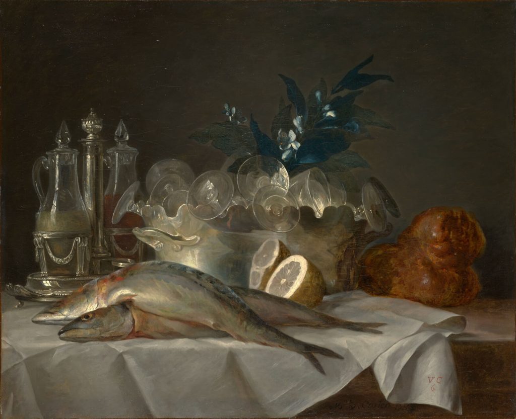 Anne Vallayer-Coster, Still Life with Mackerel, 1787, Kimbell Art Museum, Fort Worth, TX, USA