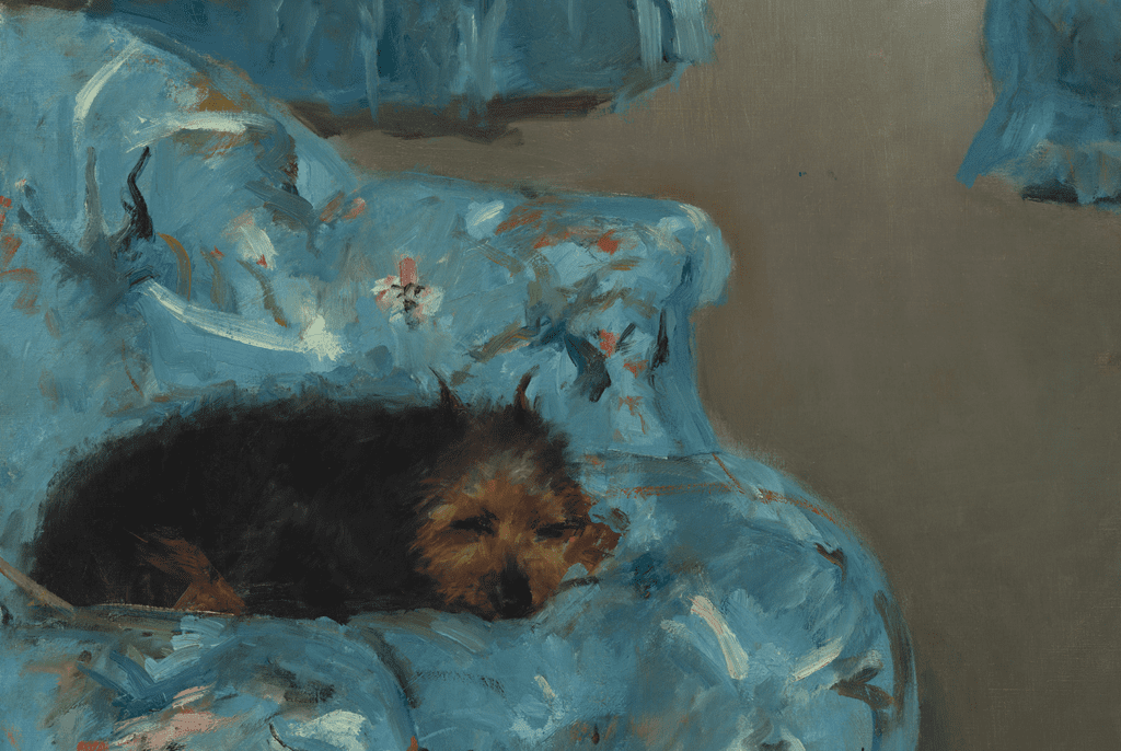 Mary Cassatt, Little Girl in a Blue Armchair, 1878, National Gallery of Art, Washington, DC, USA. Detail