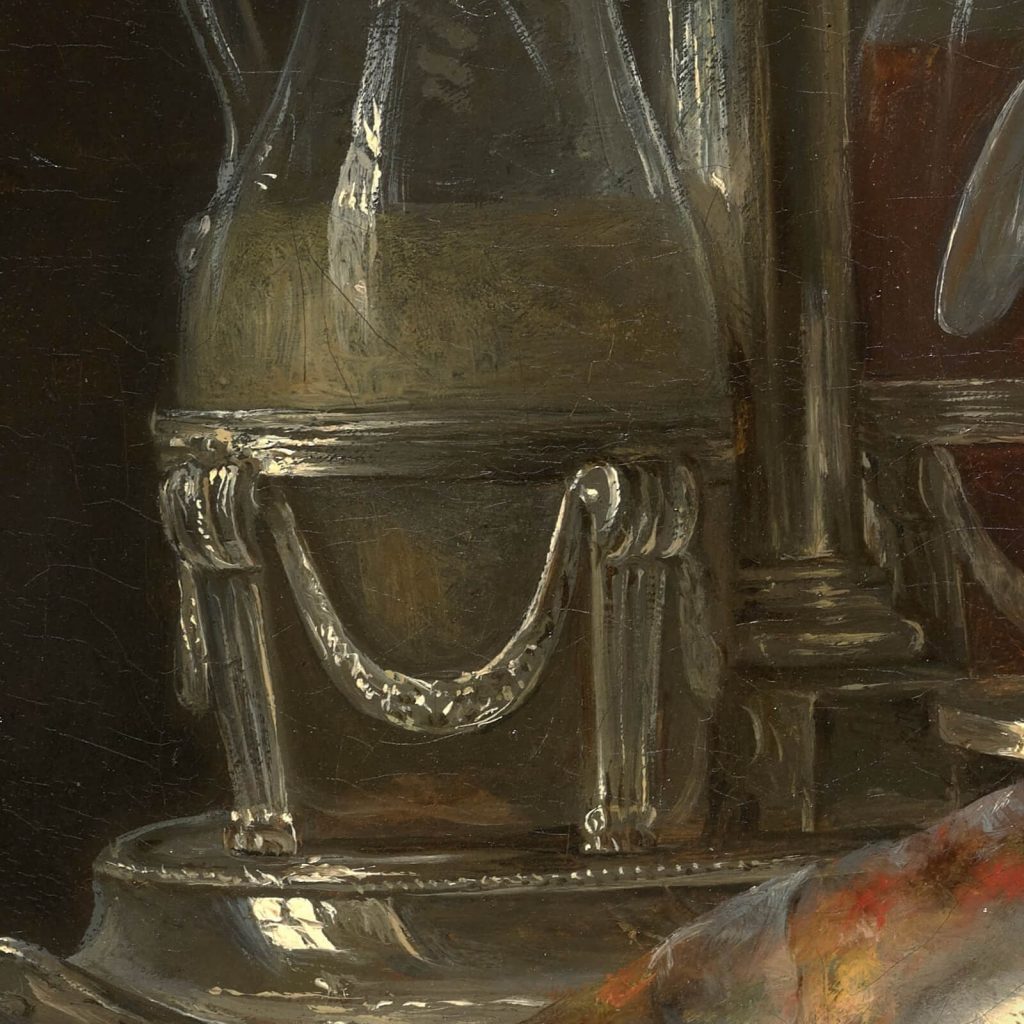 Anne Vallayer-Coster, Still Life with Mackerel, 1787, Kimbell Art Museum, Fort Worth, TX, USA. Detail.