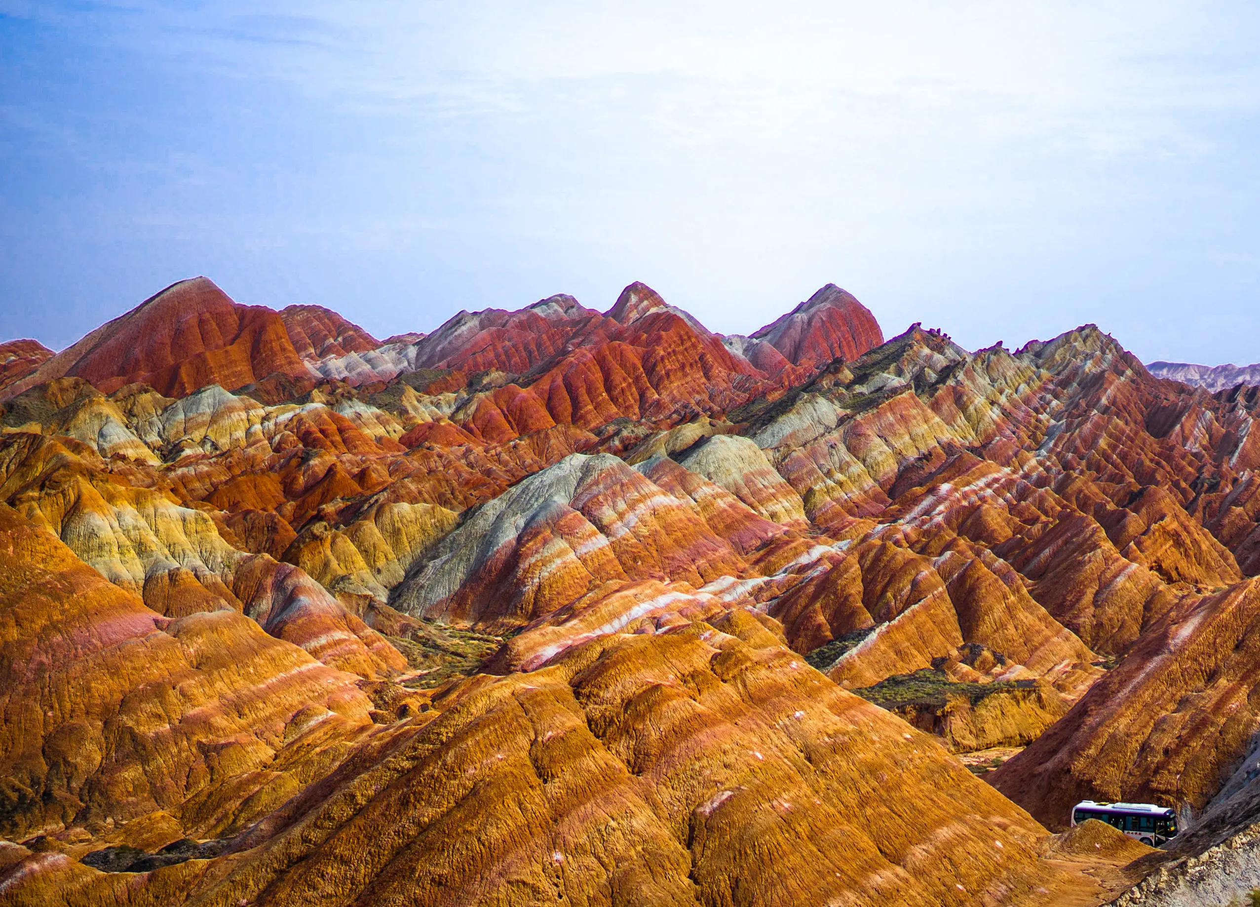 Colorful Places in the World: Rainbow Mountains, Zhangye Danxia National Geological Park, Gansu, China. China Highlights.