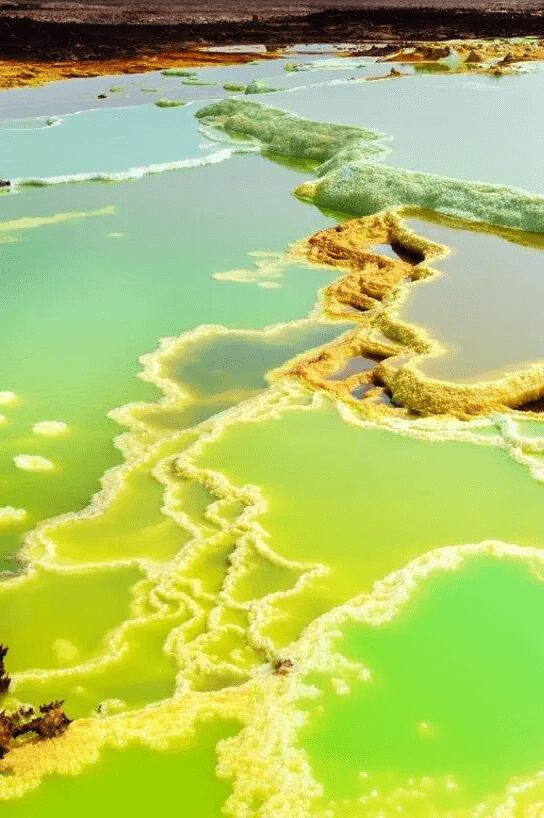 Colorful Places in the World: Dallol, Danakil Depression, Ethiopia. Brilliant Ethiopia