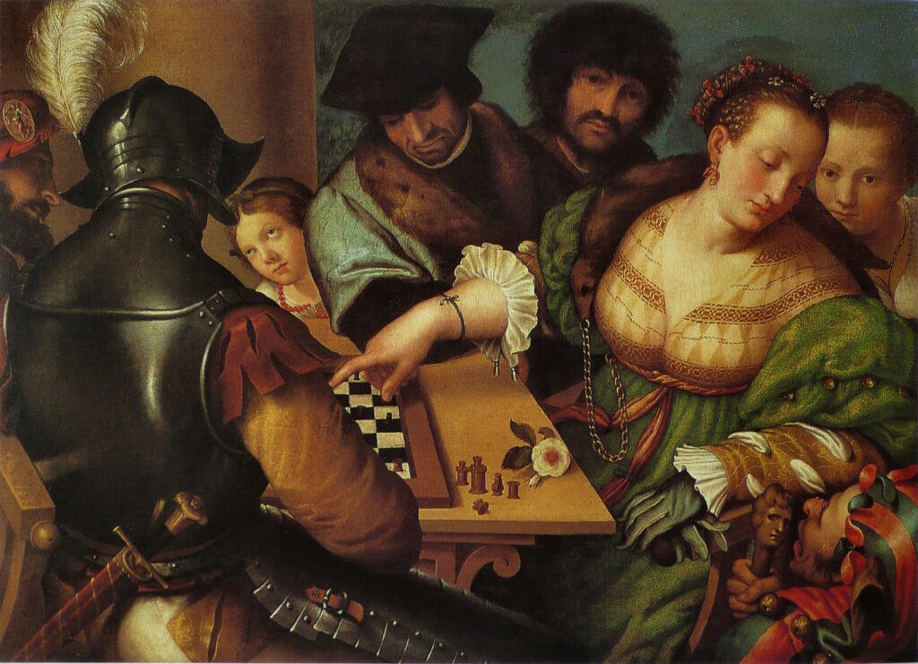 Giulio Campi, The Chess Game, 1530, Museo Civico d’Arte Antica, Turin. Wikimedia Commons (public domain)