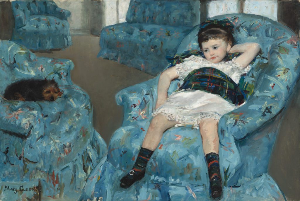 Mary Cassatt, Little Girl in a Blue Armchair, 1878, National Gallery of Art, Washington, DC, USA