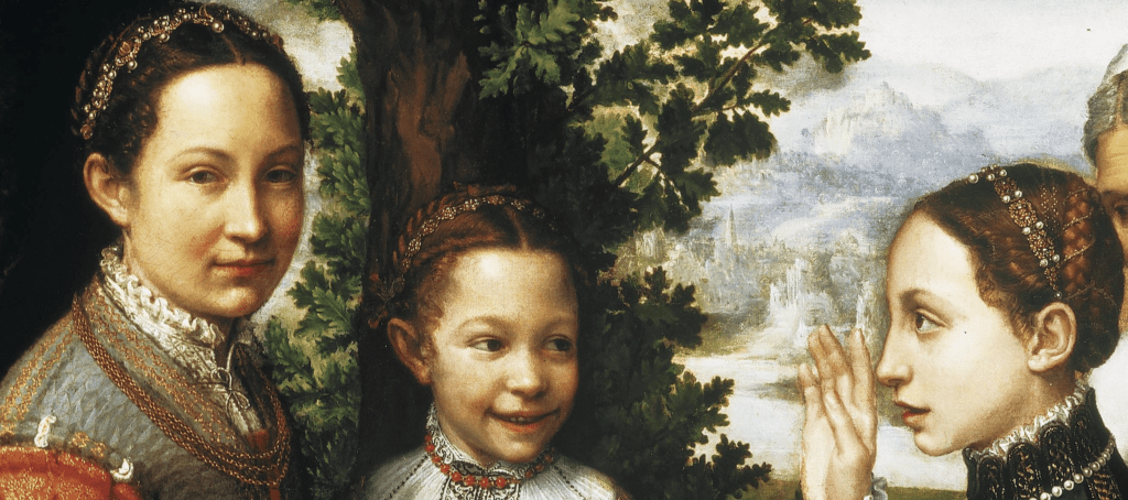 Sofonisba Anguissola, The Game of Chess, 1555, National Museum in Poznań, Poland. Detail