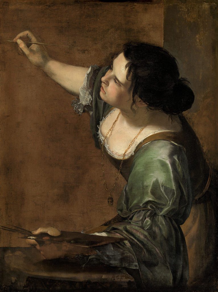 Artemisia Gentileschi, Self-Portrait as the Allegory of Painting, 1638–1639, Royal Collection, Trust, London, UK. Wikimedia Commons (public domain)
