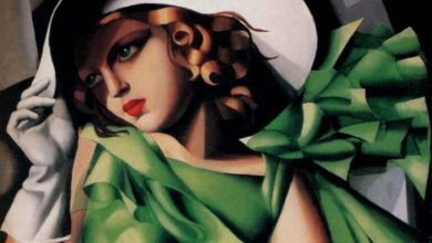 Tamara de Lempicka, Young Lady with Gloves, 1927-1930, Musée d’Art Moderne, Paris, France. Detail